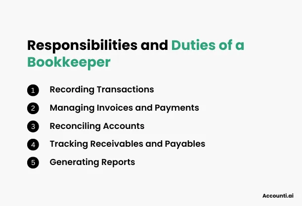 Responsibilities and Duties of a Bookkeeper